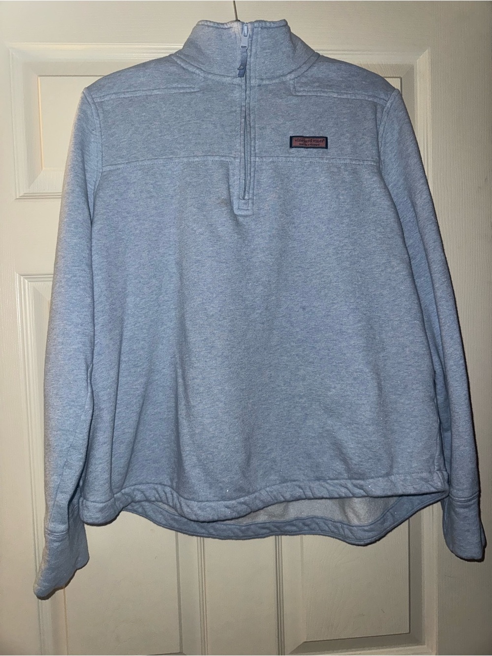Vineyard Vines Sky Blue Quarter-Zip Sweatshirt